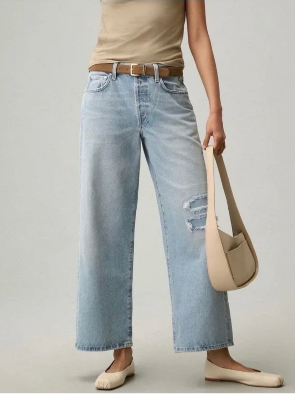Citizens of Humanity Pina low-rise wide-leg jeans 25
